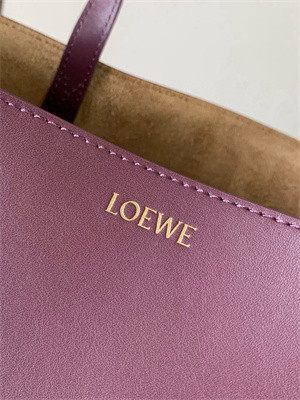 Loewe Medium Puzzle Fold Tote In Shinny Calfskin